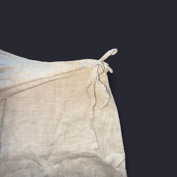 Women's Wrap Linen Skort - Picture 4 of 4